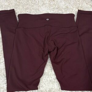 Lululemon Burgundy Leggings